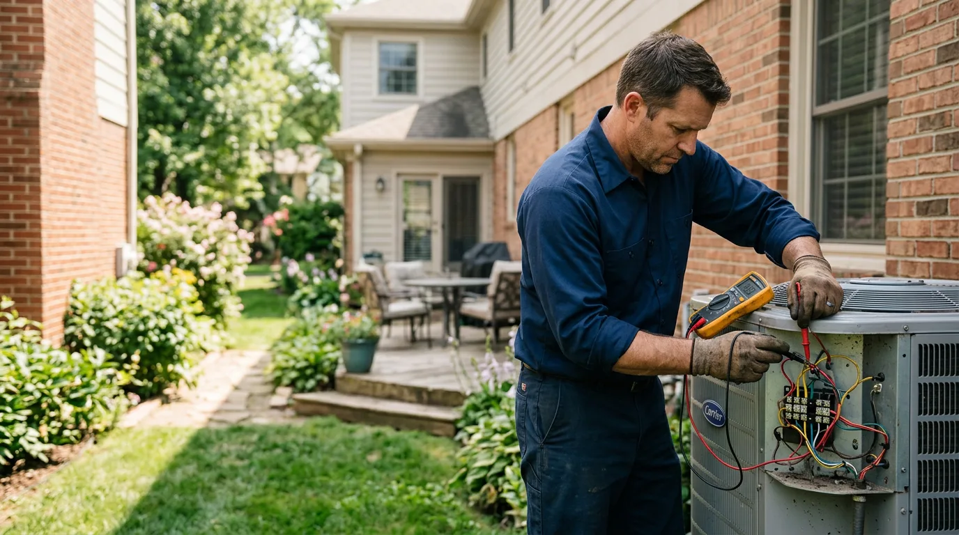 HVAC technician working near Kings Mills, OH